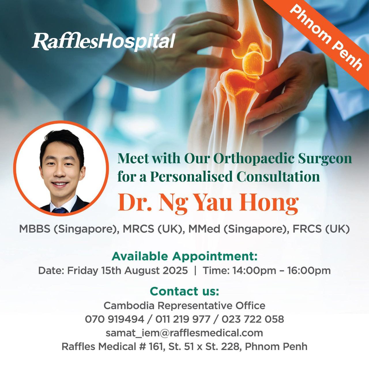 Dr. Ng Yau Hong Personalised Consultation Singapore UK Cambodia Raffles